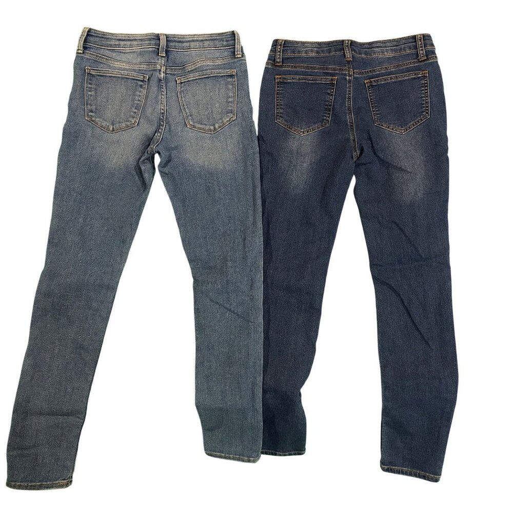 Gap Kids 14 Super Skinny & Eddie Bauer Dark Wash Girls Jeans Bundle - Picture 7 of 7